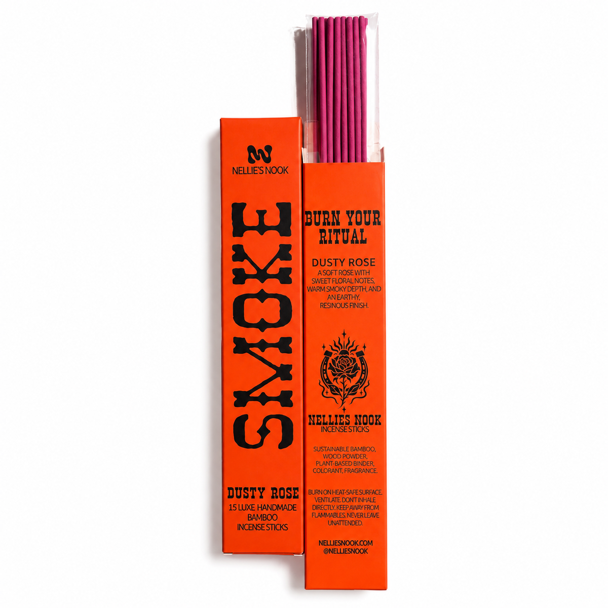 SMOKE - Dusty Rose Incense Sticks